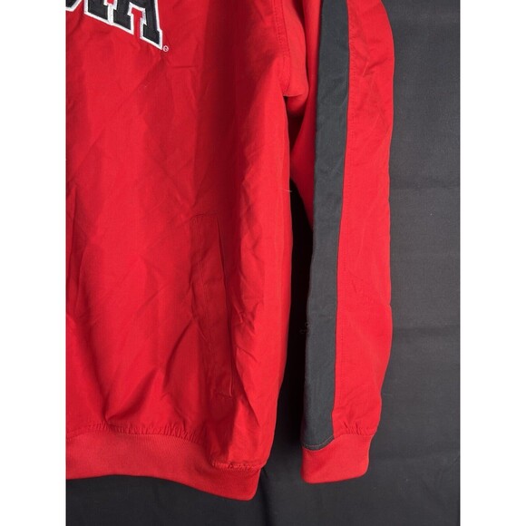 Georgia Bulldogs NCAA Athletics Pullover Jacket Windbreaker V Neck Men's sz M - Picture 5 of 12